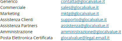 Contatti Glocal Value