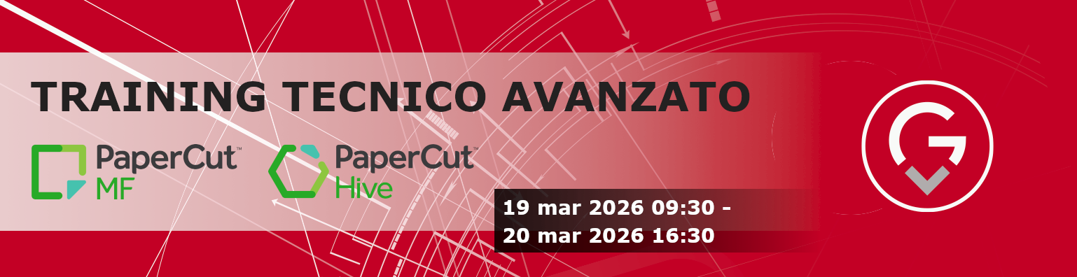 Training Tecnico Avanzato PaperCut MF e PaperCut Hive